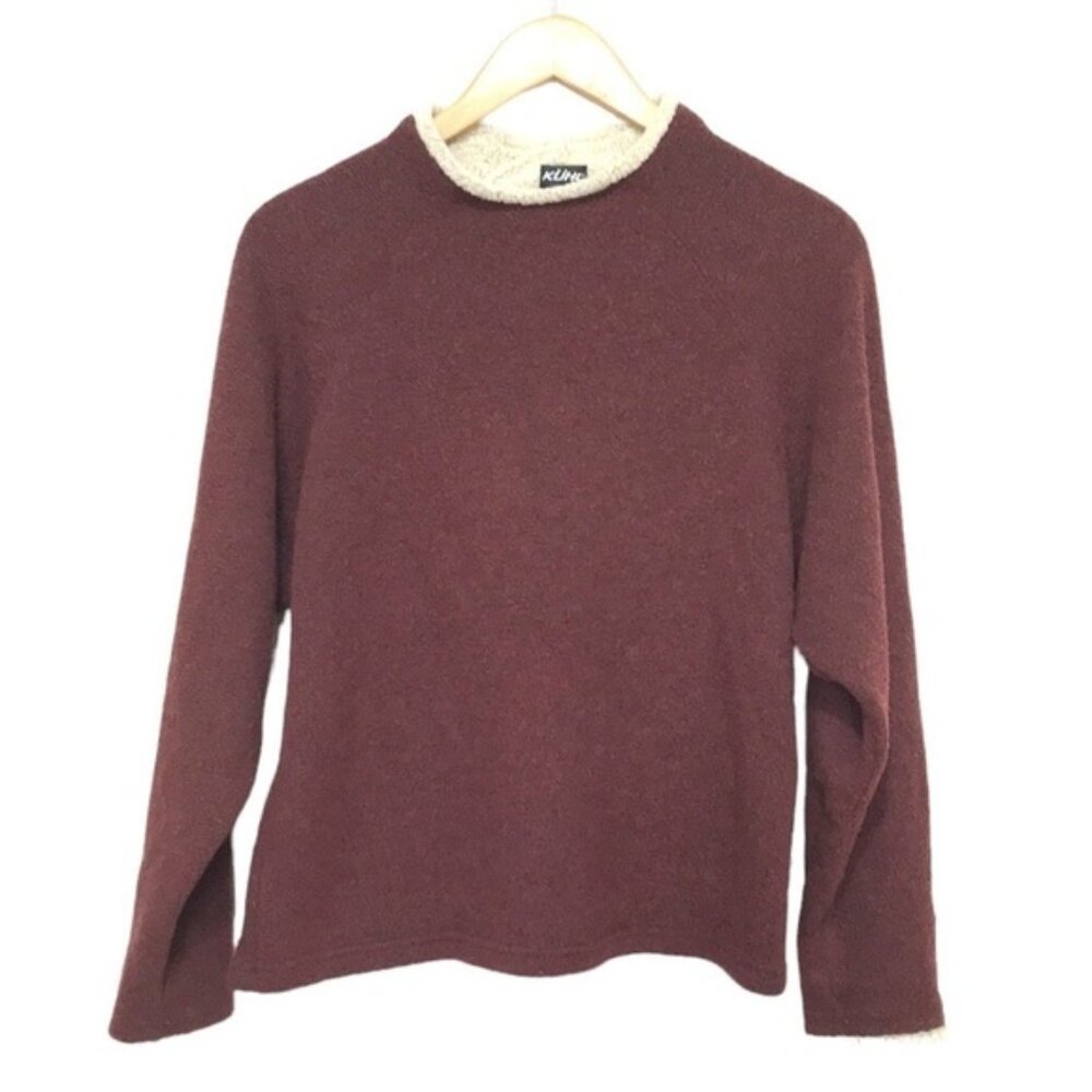 KUHL Women's Stovepipe Fleece Sweater size Medium burgundy
